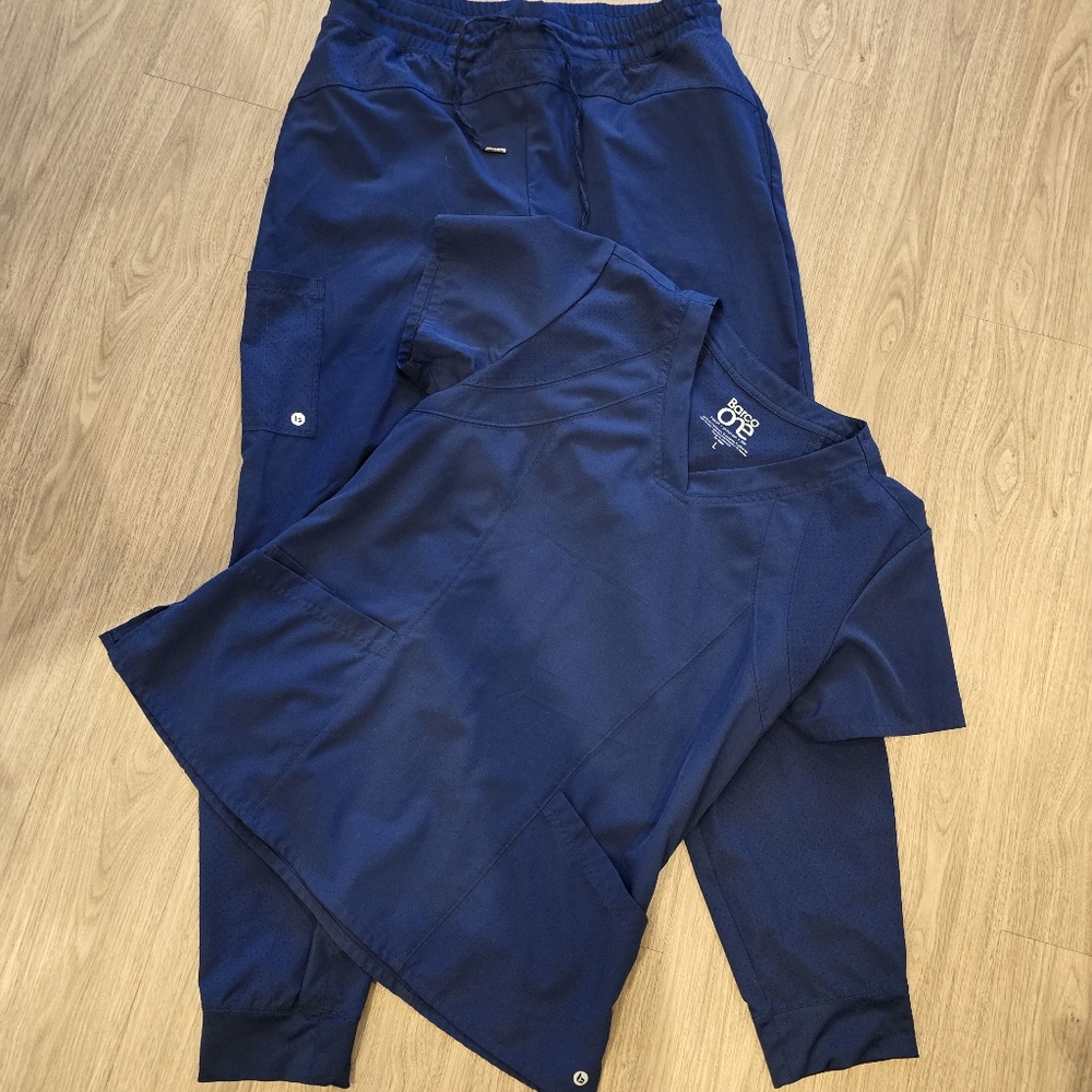 Navy blue scrub set